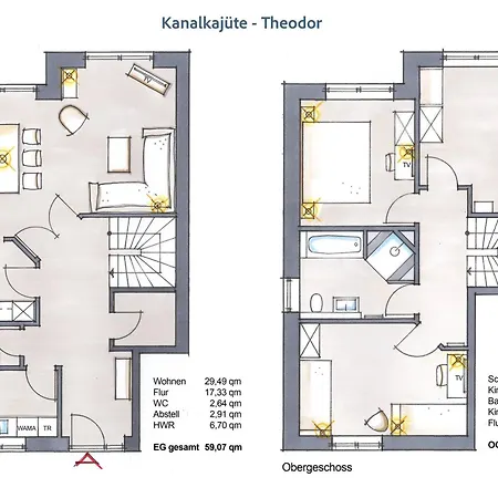 Kanalkajuete Theodor Apartment